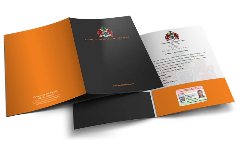 冈比亚大使館-文件夾